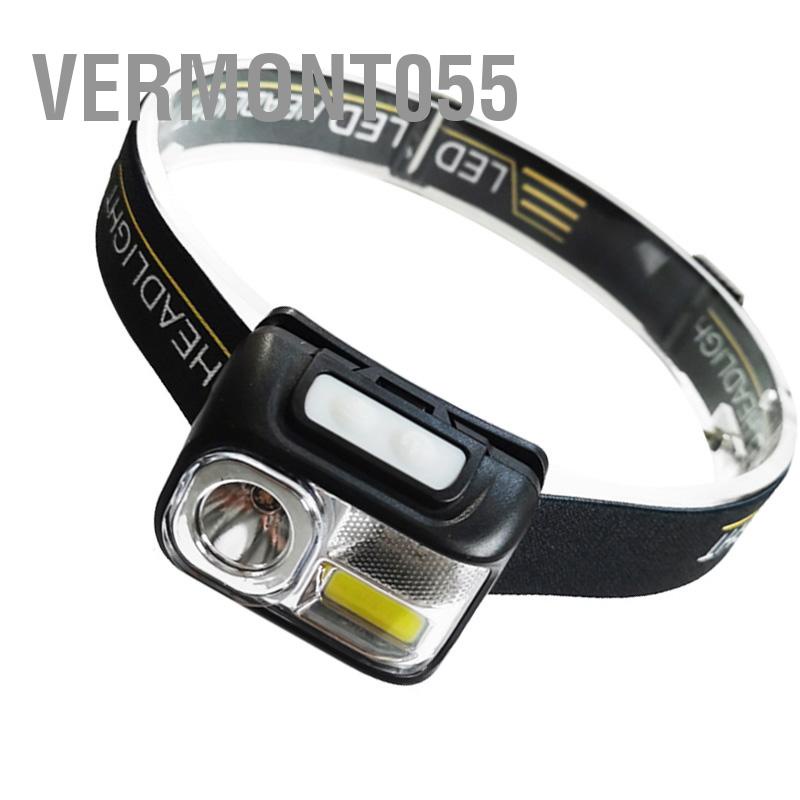 Vermont055 Đèn Pha LED Ánh Sáng Mạnh Tầm Xa Di Động Cảm Ứng Sạc USB Dành Cho Câu Cá Chạy Đêm Ngoài Trời