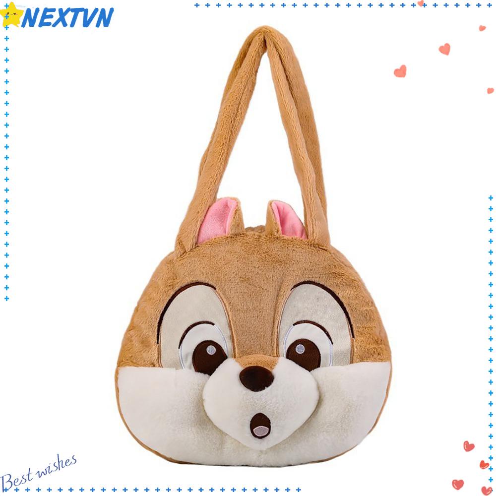 Túi Tote Hình Sóc Nhồi Bông Thời Trang Dùng Mua Sắm