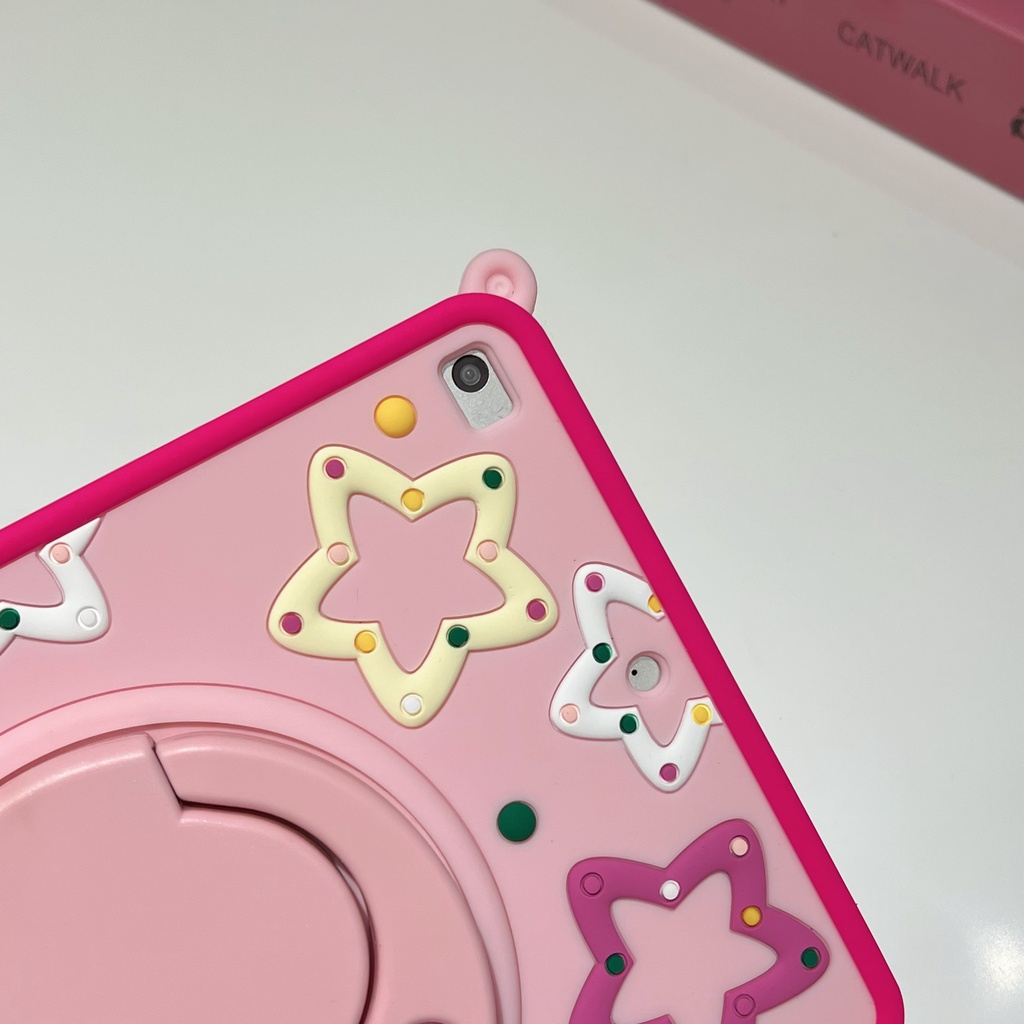 Ốp Máy Tính Bảng Silicon Mềm Chống Sốc Có Giá Đỡ Xoay 360 Độ Cho ipad234 2019pro / 2020 / 2018 / 2017 / mini12345 / air12