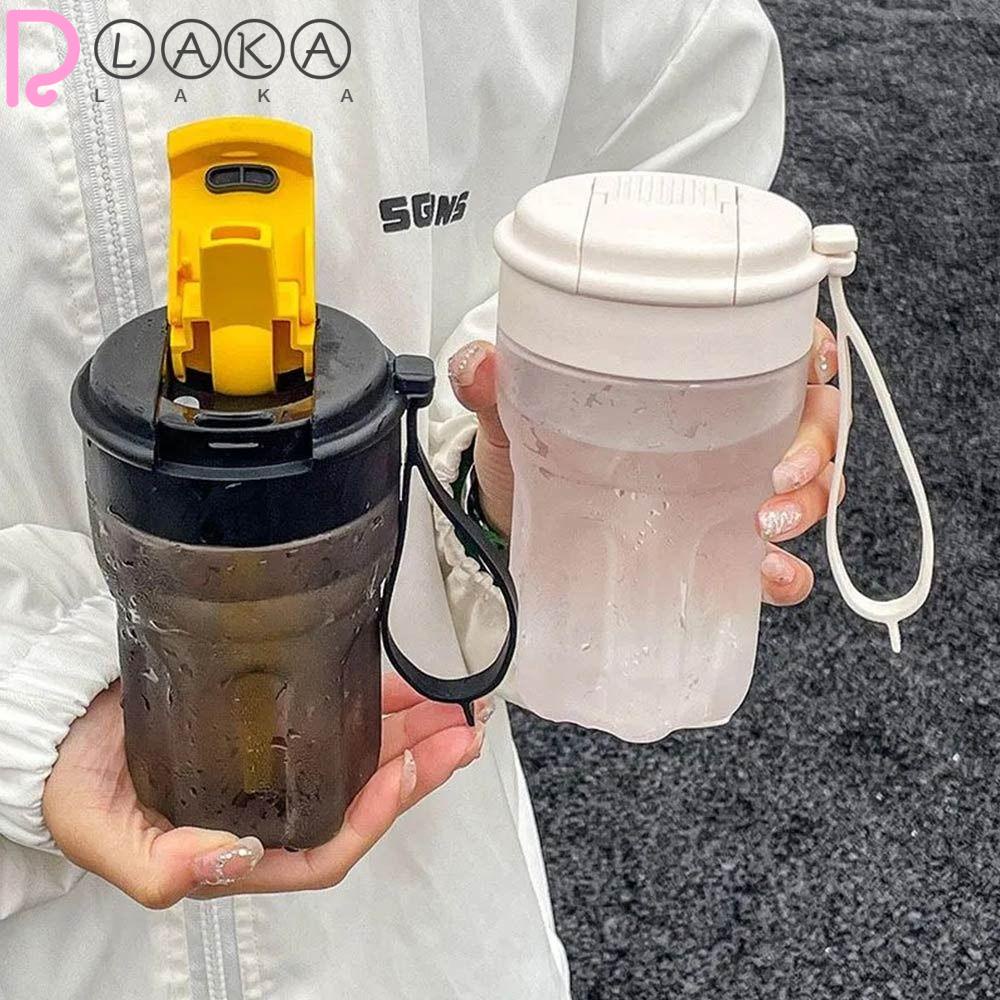 LAKAMIER Bình Nước Nhựa 500ml Có Nắp Đậy Chống Tràn Tiện Lợi