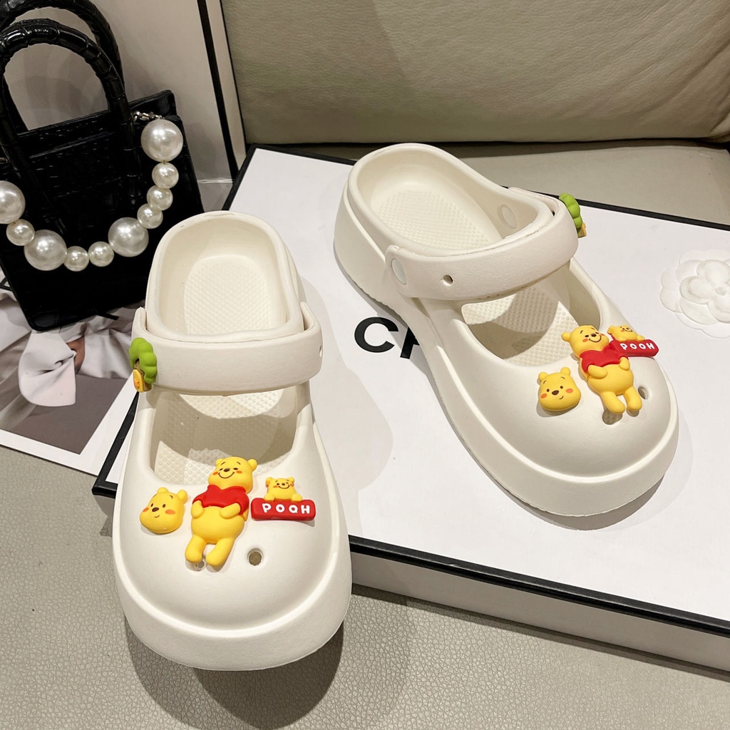 Dép Lười Đục Lỗ Họa Tiết Hoạt Hình Dễ Thương Thời Trang 2023 AA4399 Cho Nữ