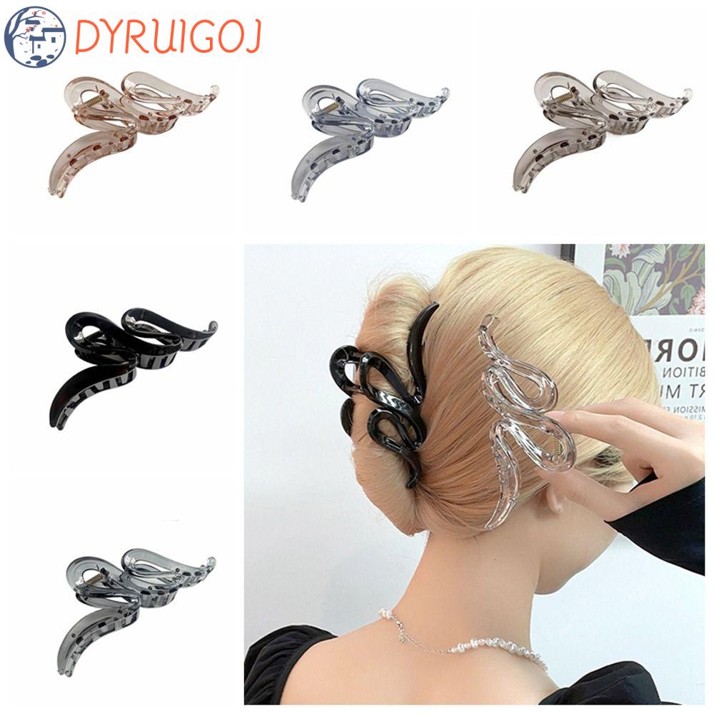 Kẹp Tóc Càng Cua Cỡ Lớn Trong Suốt Thanh Lịch Cho Nữ
