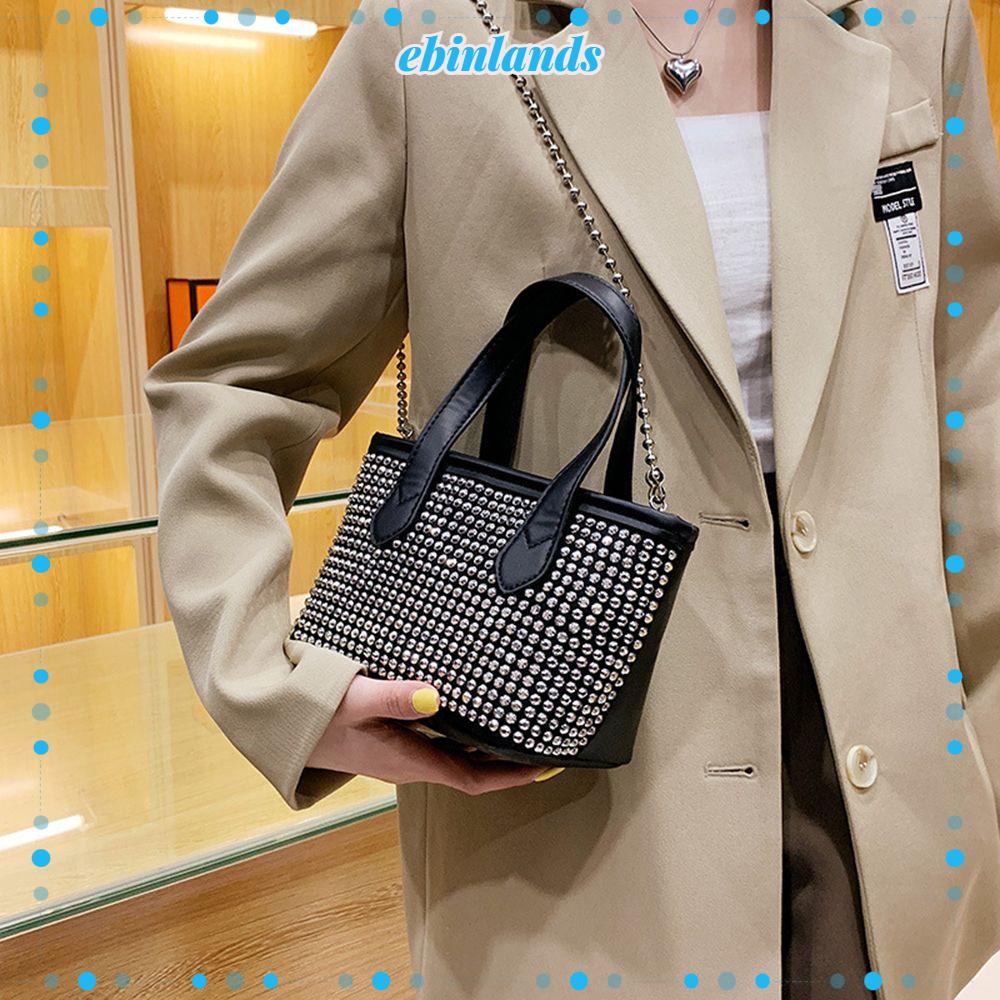 Túi Xách Da PU Dát Dây Xích Sang Trọng Cho Nữ