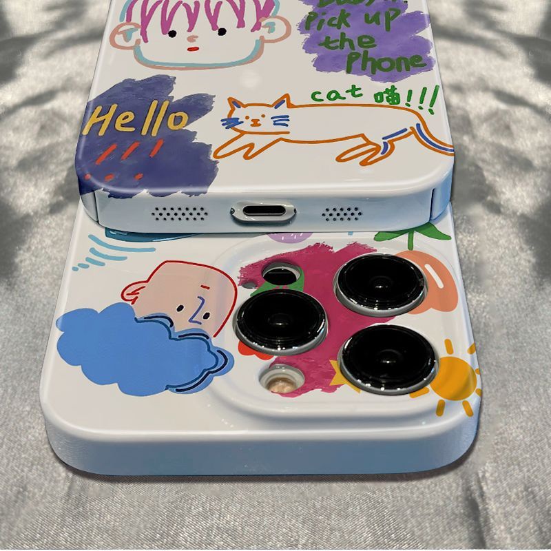 Ốp Điện Thoại Mềm Chống Sốc In Họa Tiết Graffiti Cho Iphone 14 Pro 6 plus 7813 Max 11I 12 UCFB