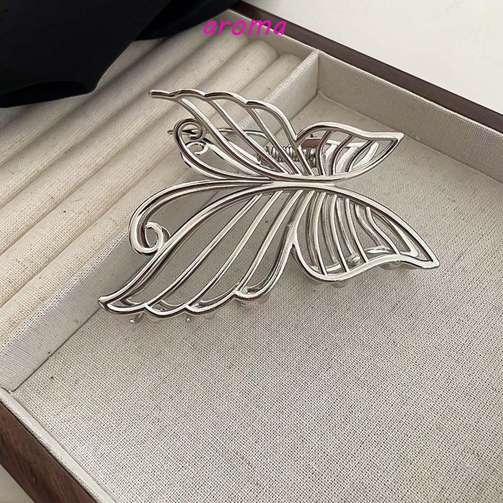 Kẹp Tóc Bướm / Cá Mập Bằng Kim Loại Phong Cách Hàn Quốc Thanh Lịch Dành Cho Nữ