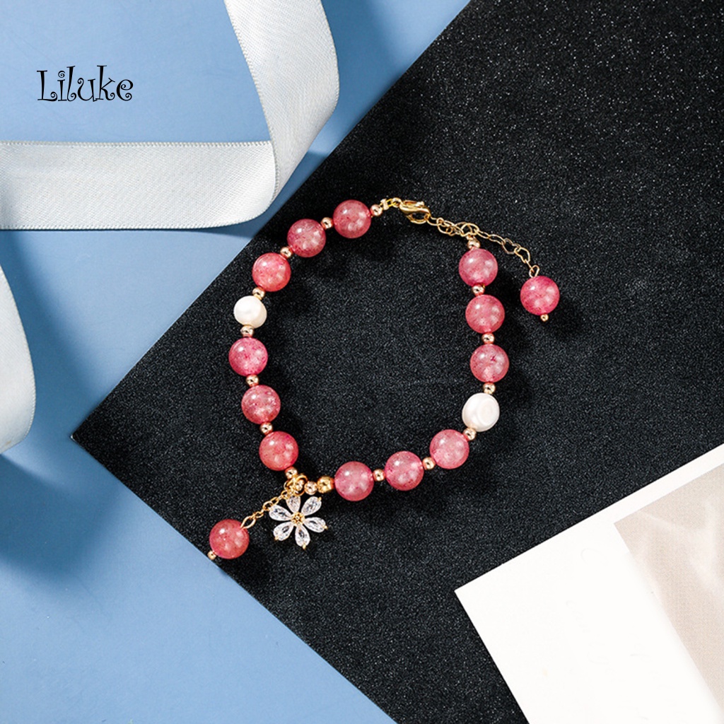 Vòng Tay Hợp Kim Trang Trí Ngọc Trai Giả Xinh Xắn Thời Trang Cho Nữ