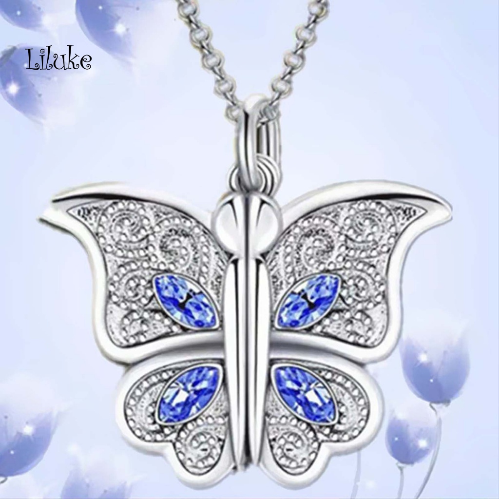 Vòng cổ Hợp Kim Trang Trí Mặt Hình Bướm Và Chữ Xinh Xắn Cho Nữ