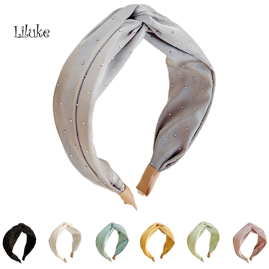 Băng Đô Cài Tóc Nữ Đính Đá Màu Sắc Thời Trang