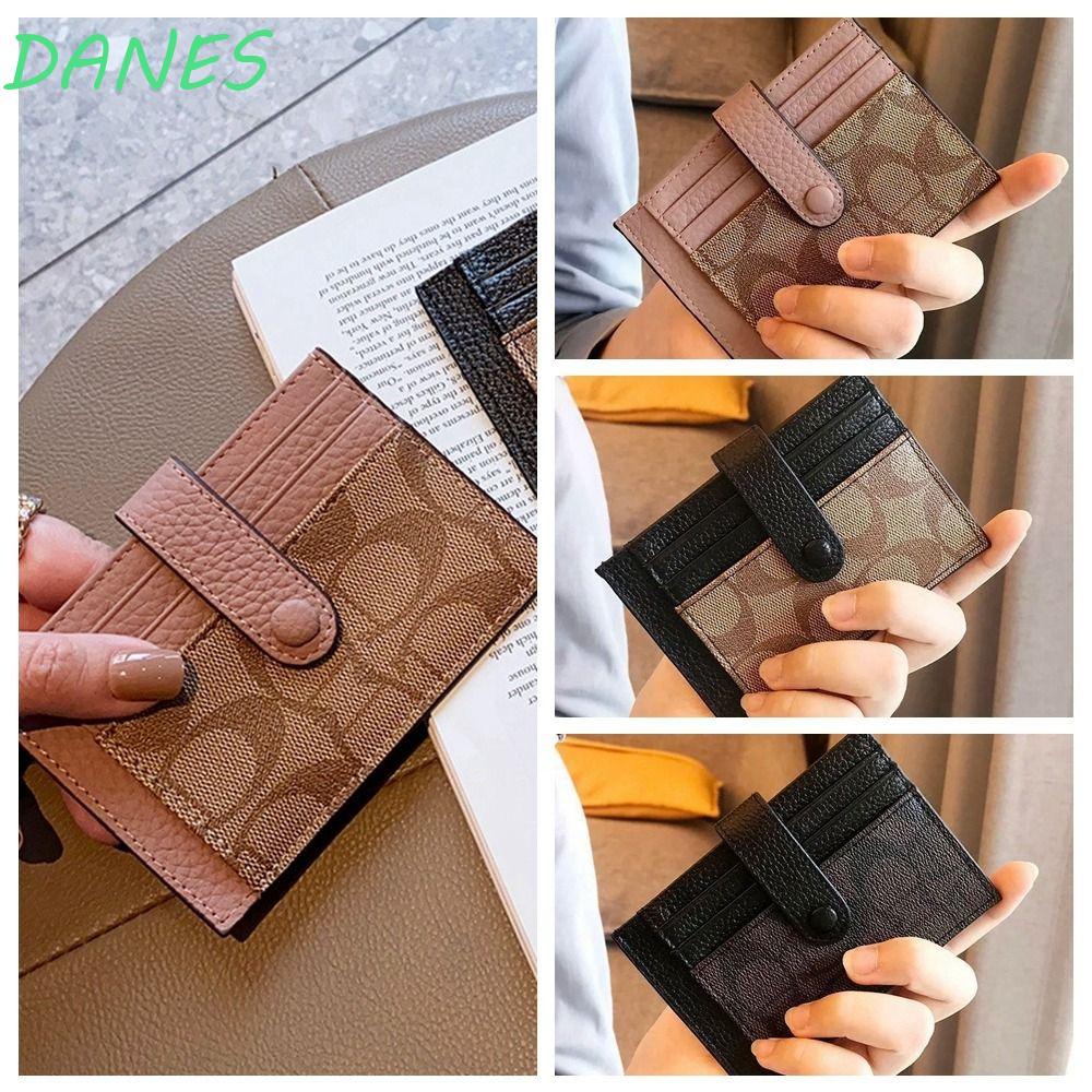 Ví Da PU Nhiều Ngăn Đựng Thẻ / Tiền In Họa Tiết Đơn Giản Thời Trang Cho Nữ