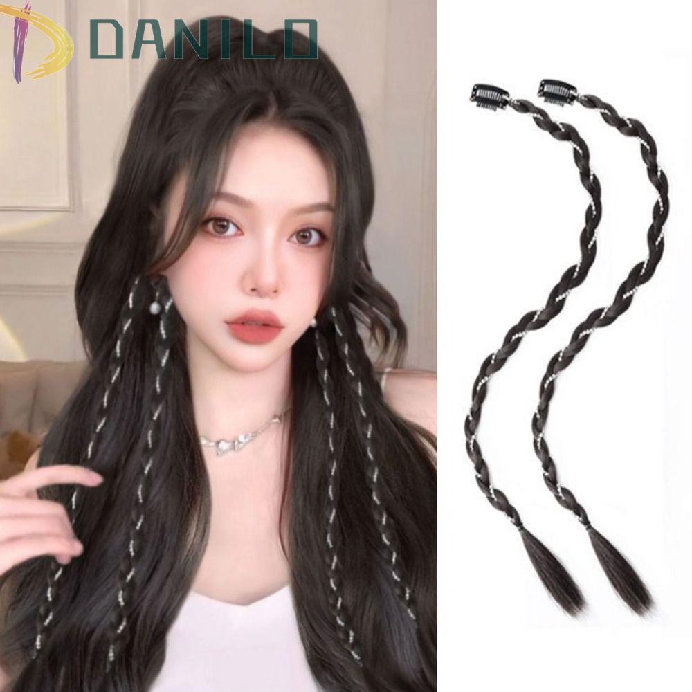 Bím Tóc Giả Bằng Sợi Tổng Hợp Cách Nhiệt Chất Lượng Cao