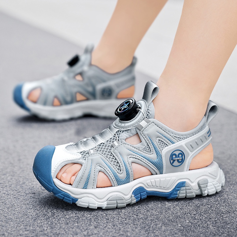 Xăng đan Da Đế Mềm Chống Trượt Thoải Mái Thời Trang Đi Biển Mùa Hè Cho Bé Trai