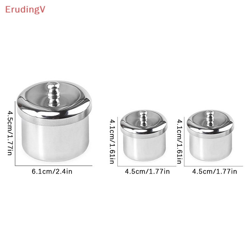 Set 3 Khay Đựng Bột Làm Móng Bằng Thép Không Gỉ