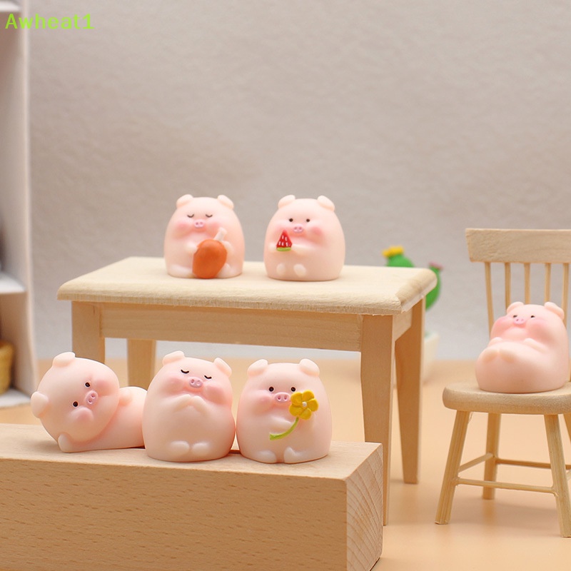 Mô Hình Chú Heo Mini Dễ Thương Trang Trí Tiểu Cảnh