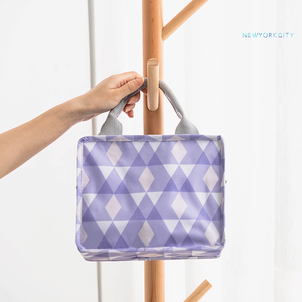 Túi Đựng Cơm Trưa Giữ Nhiệt Cỡ Lớn Bằng Màng Nhôm Chống Thấm Nước Có Khóa Kéo Tiện Dụng Mang Theo Du Lịch Dã Ngoại