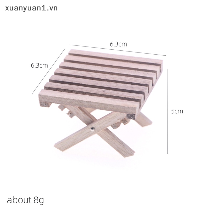 Đồ trang trí Ghế Bãi Biển Mini Bằng Nhựa Resin Độc Đáo Trang Trí Nhà Búp Bê