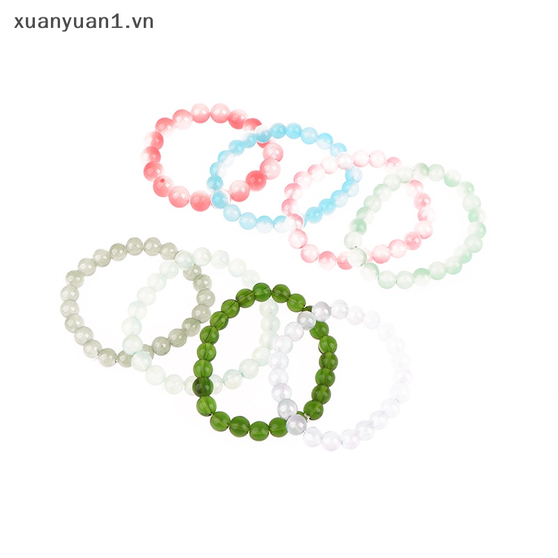 Vòng Tay Chuỗi Hạt Đá Pha Lê Tự Nhiên Nhiều Màu Thời Trang Cho Nữ