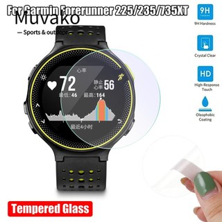 MUVAKO Set 1/2/3 kính cường lực 9H HD bảo vệ màn hình cho đồng hồ thông minh Garmin Forerunner 235/225/735XT