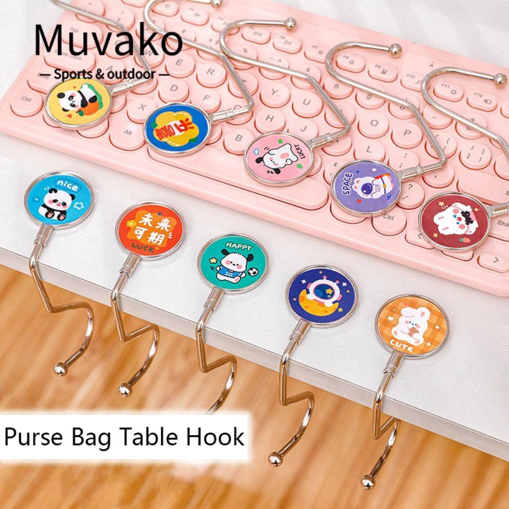 MUVAKO Bộ 2 Móc Treo Túi Xách Hình Hoạt Hình Có Thể Tháo Rời