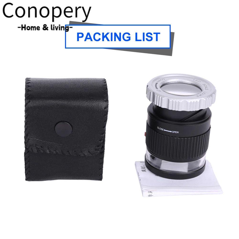 CONOPERY Kính Hiển Vi Phóng Đại Trang Sức Bằng Thủy Tinh Thiết Kế Nhỏ Gọn Tiện Dụng