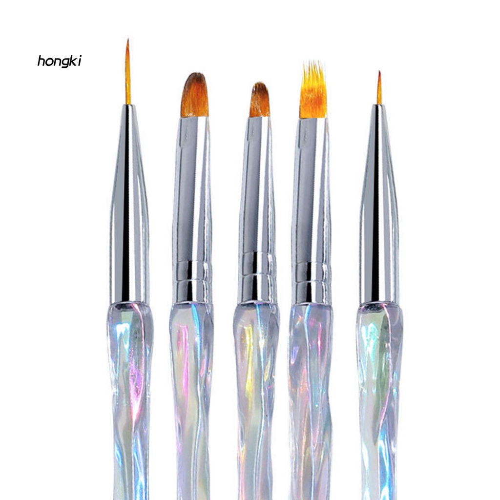 Set 8 Cọ Trang Trí Móng Tay Nghệ Thuật Đầu Cọ Mềm Chống Trượt Tiện Dụng