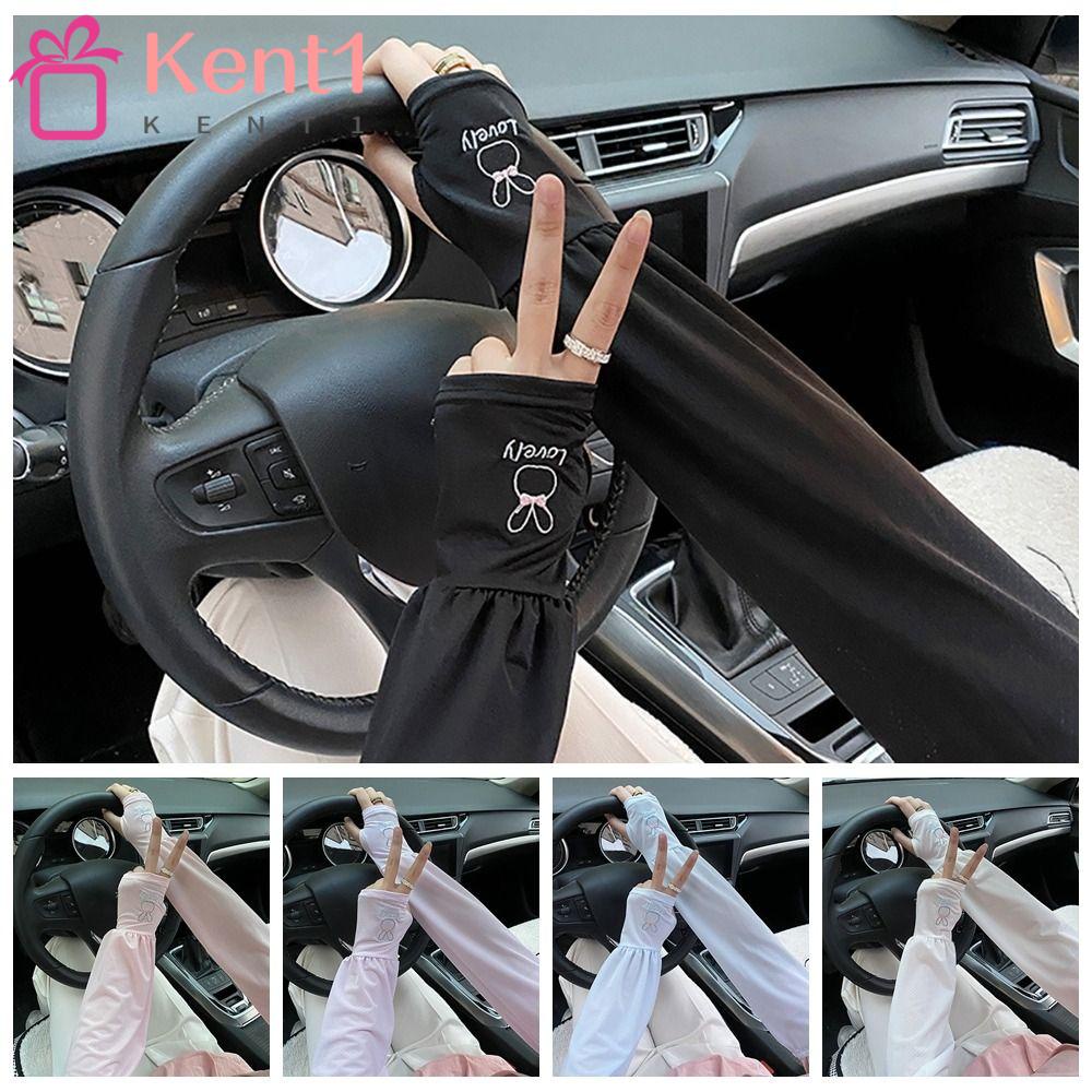 Găng Tay Chống Tia Cực Tím Chống Tia Uv Bằng Lụa Lạnh Hiệu Kat1 Dành Cho Bạn Nữ Lái Xe