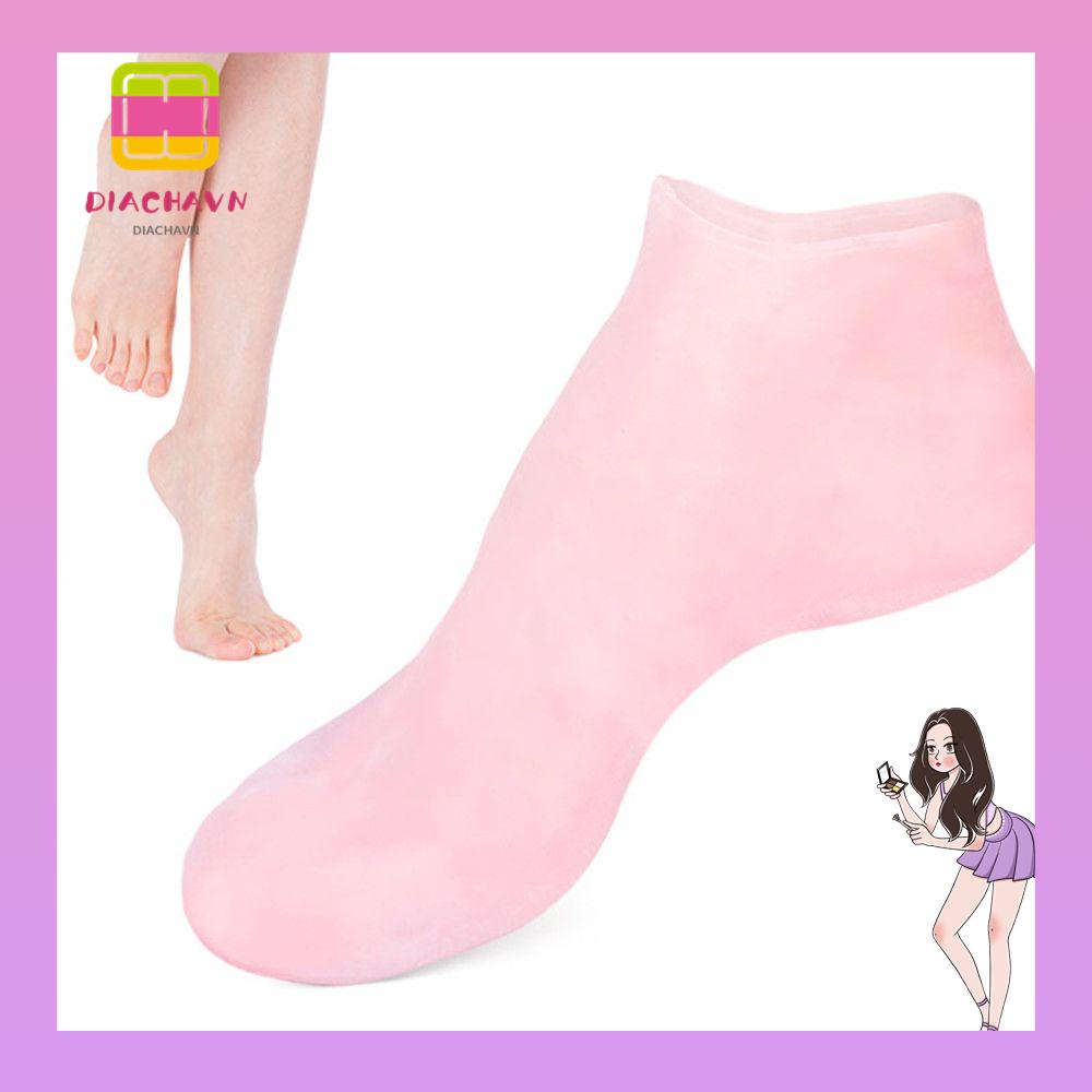 DIACHAVN 1 Đôi Vớ Giữ Ẩm Tẩy Tế Bào Chết Cho Bàn Chân