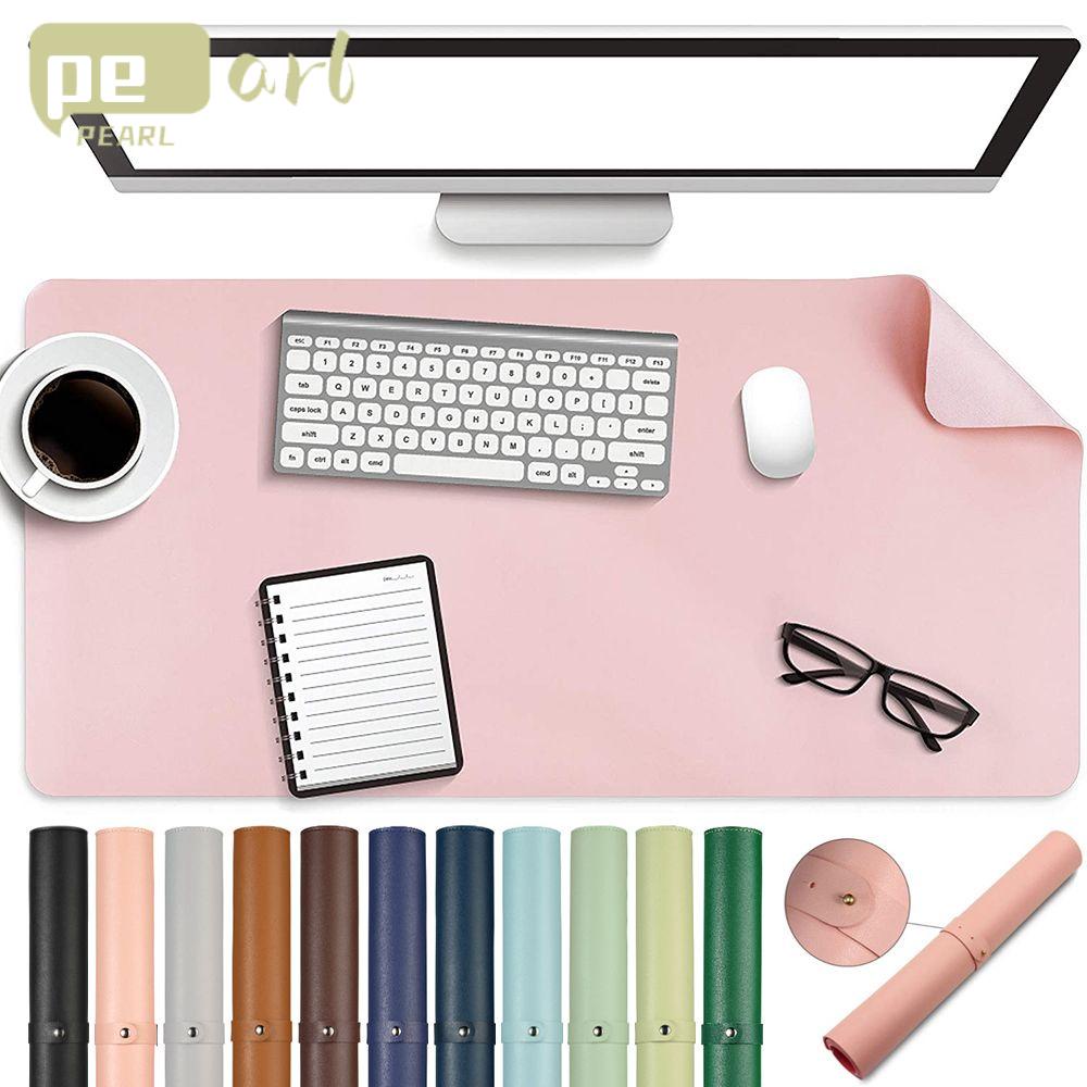 PEARLVN .Miếng Lót Chuột Máy Tính Da PU Chống Trượt Không Thấm Nước