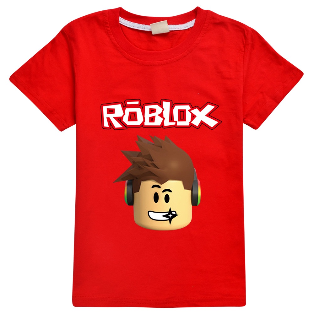 Áo Thun Cotton In Hoạt Hình Roblox Animation Gọn Nhẹ Thoáng Khí Thời Trang Mùa Hè Cho Bé Trai