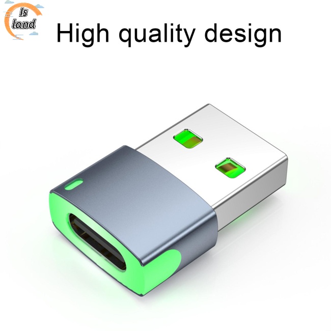 Đầu Chuyển Đổi Usb 2.0 Sang Type-C Có Đèn Led 480mbps Chất Lượng Cao