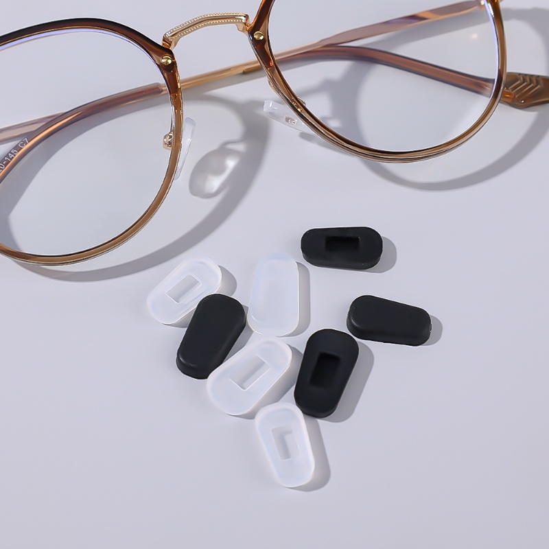 Miếng Đệm Mũi / Mắt Kính Bằng Silicon Mềm Chống Trượt Dạng Băng Cát Sét