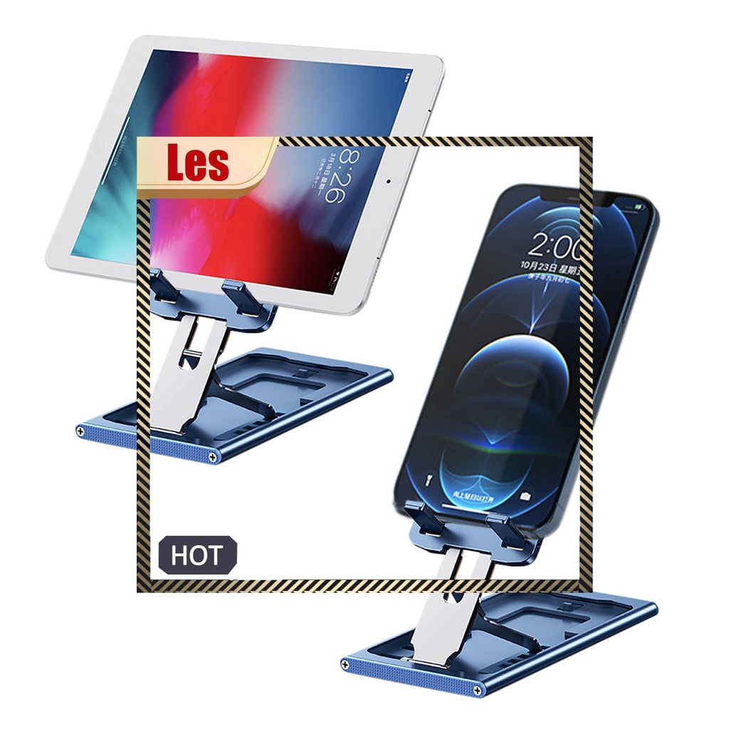 Giá Đỡ Điện Thoại / Máy Tính Bảng Bằng Hợp Kim Nhôm Gấp Gọn Tự Động Tiện Lợi