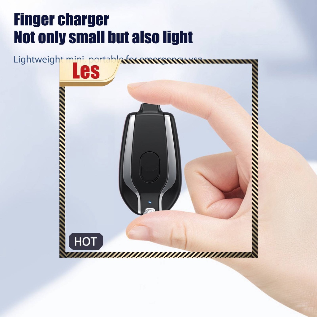 Sạc Dự Phòng 5V 1500mah Không Dây Có Móc Khóa Tiện Dụng