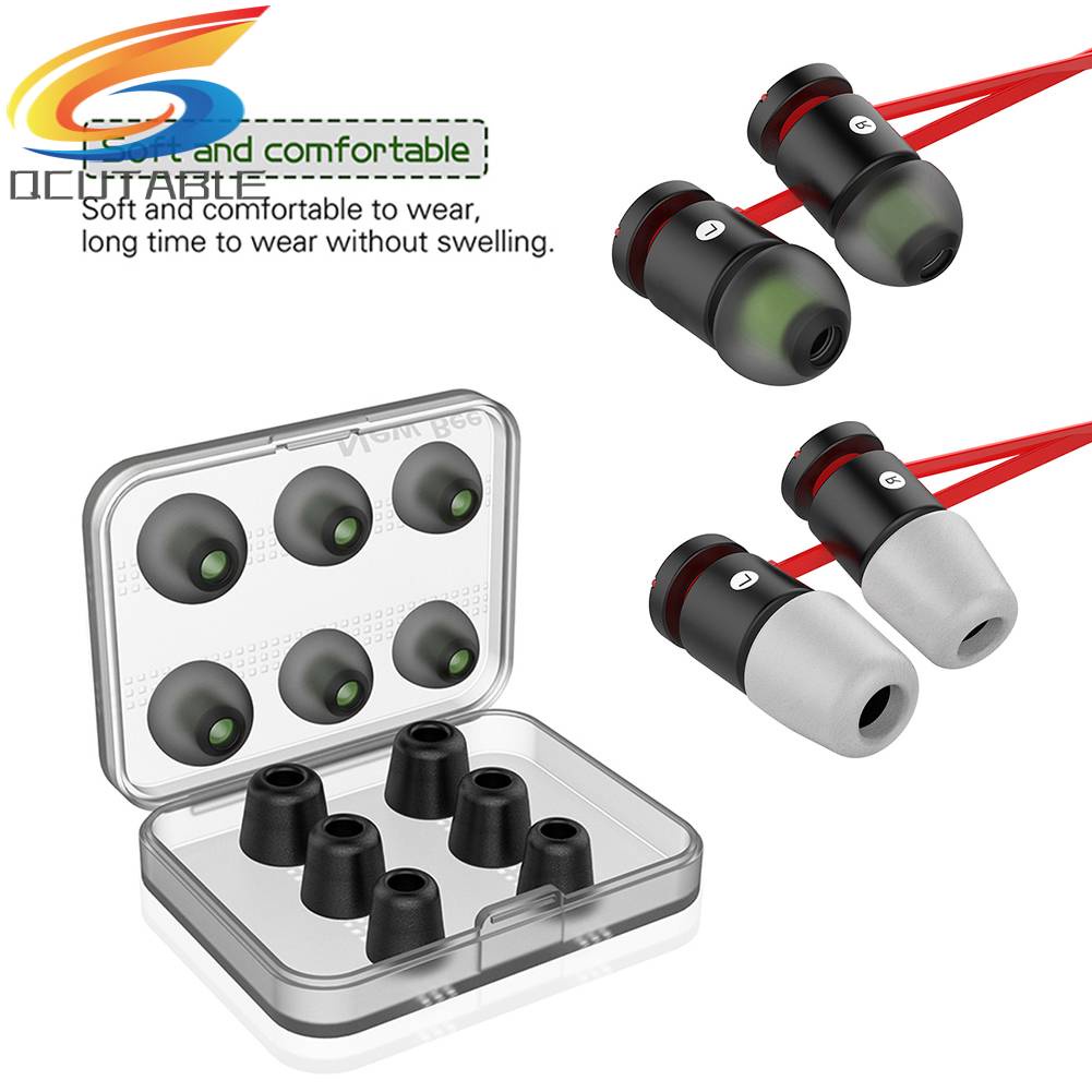 Nút Bọc Tai Nghe Cách Âm Size S M L Bằng Silicone