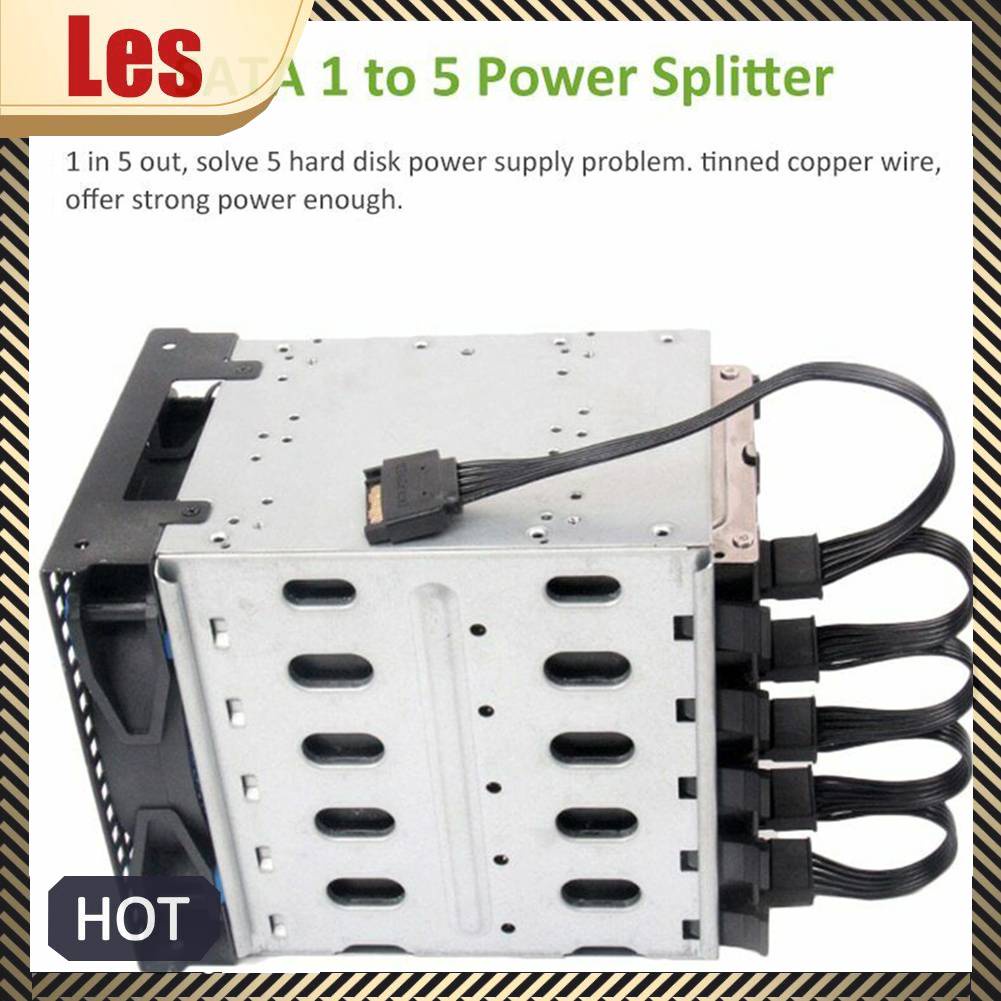 Cáp ChuyểN ĐổI Ổ CứNg SATA 15 Pin 1 Sang 5