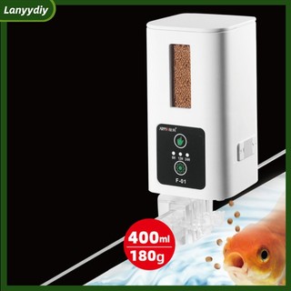 Máy cho cá ăn hẹn giờ thông minh tự động xoay chiều cao có hộp đựng thức ăn khô
