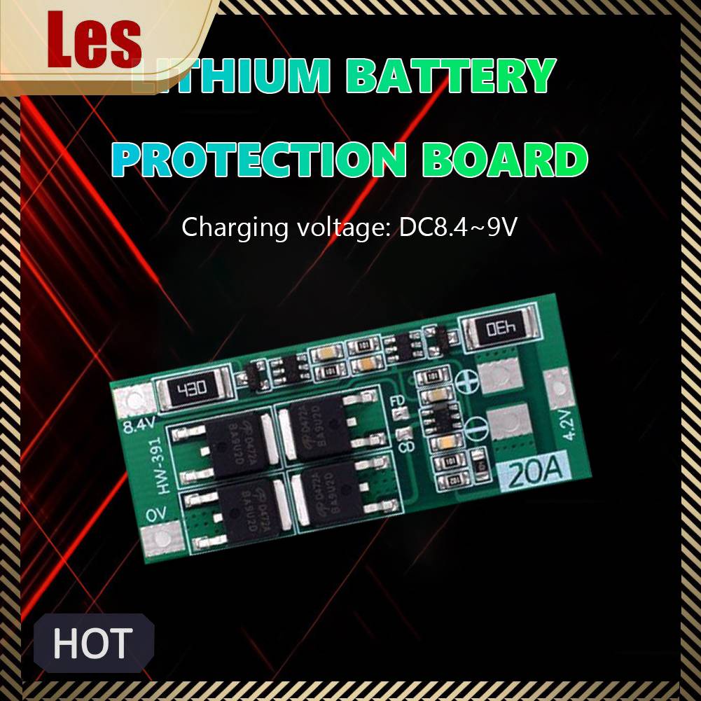 Bảng MạCh SạC Pin Lithium HW-391 2S 20A 18650 BMS