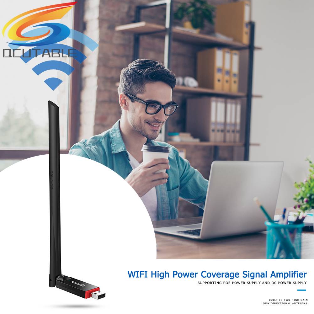 Thẻ Mạng Không Dây Mini Tenda U6 300Mbps USB 2.0 2.4G