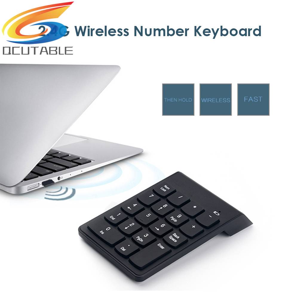 Bàn Phím Số Không Dây 18 Phím 2.4G 2.4G Dành Cho Laptop / Máy Tính Bảng