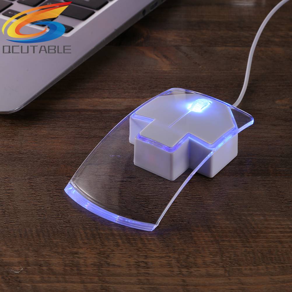 Chuột Quang USB 2.0 Có Dây Với ĐèN LED MàU Trong SuốT