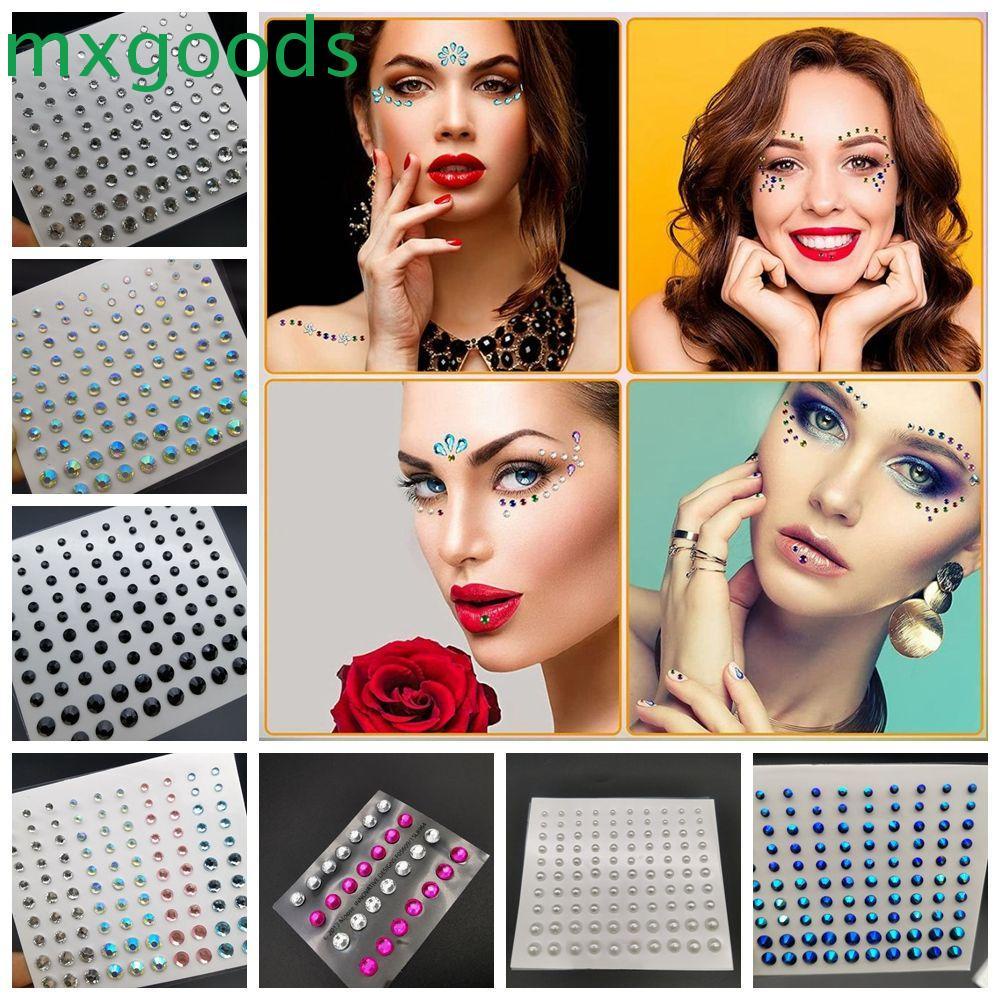 [Hàng mới về] Miếng dán trang trí đính đá/ kim cương nhân tạo thích hợp chân mày khuôn mặt