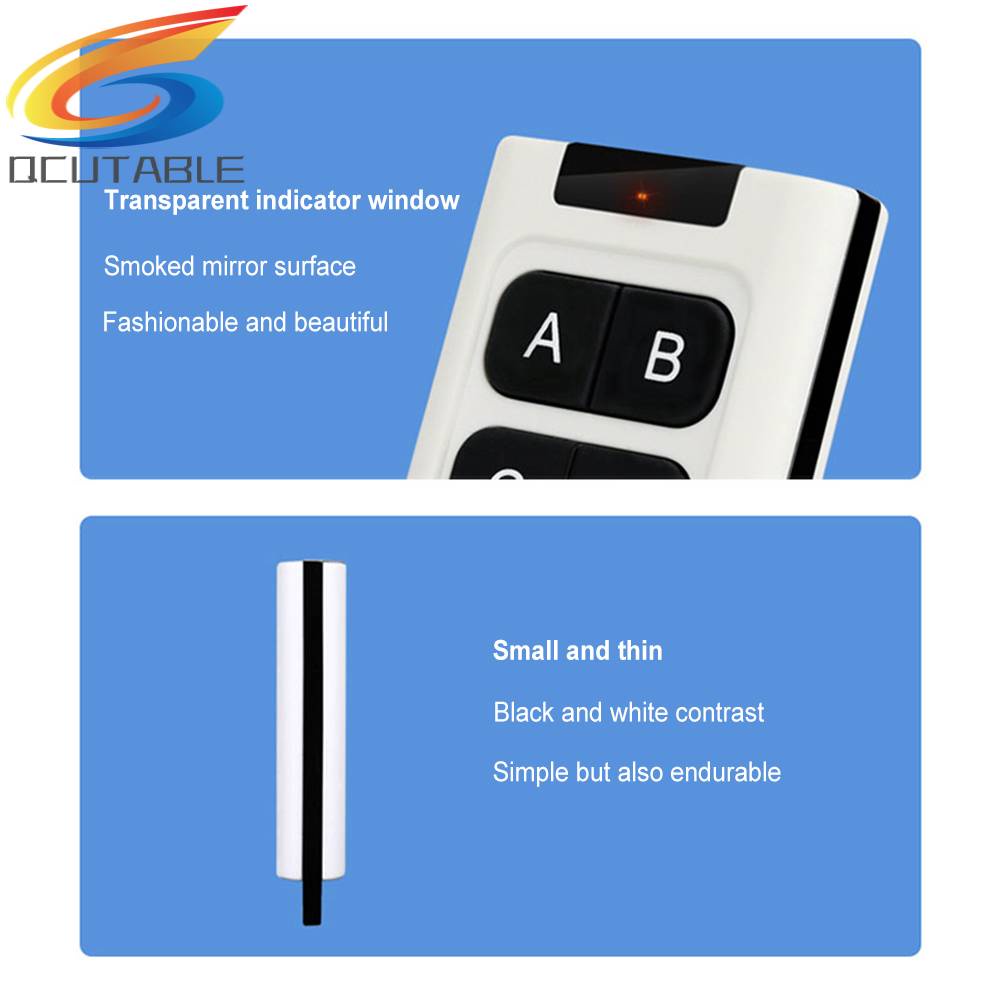 Điều Khiển Từ Xa 4 Nút Bấm DC 12V 315MHz / 433.92MHz 1CH Cho Gara Cửa Điện