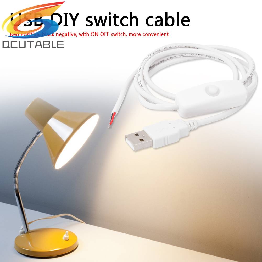 Cáp ChuyểN ĐổI Mở RộNg 1m 5V 2 Pin USB 2.0 DIY VớI Công TắC