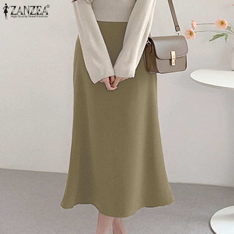 Váy Đuôi Cá Lưng Cao Thời Trang Cho Nữ ZANZEA