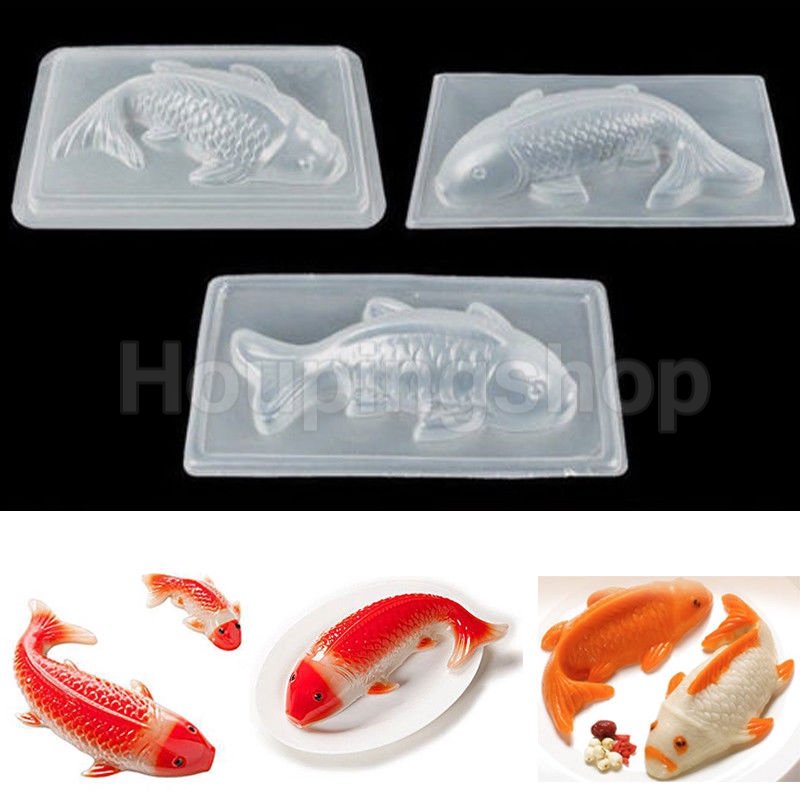 Khuôn Làm Bánh Hình Cá Koi 3D Độc Đáo