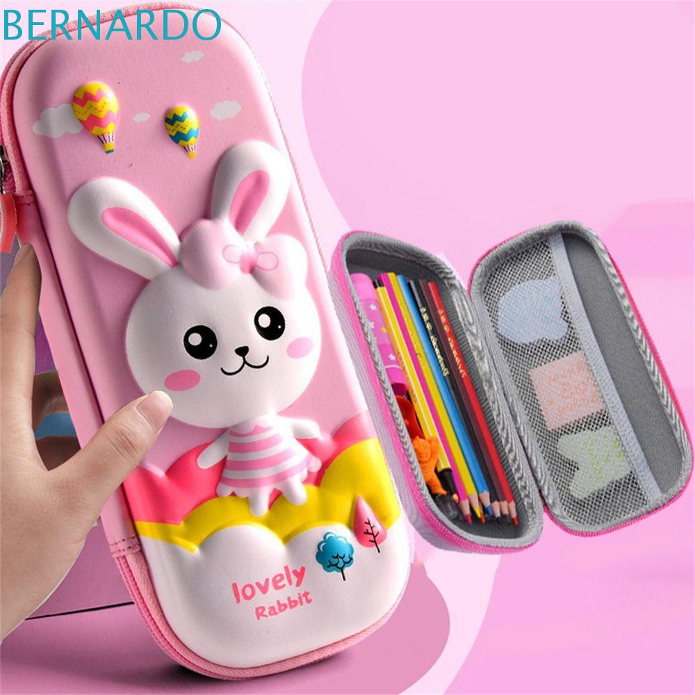 BERNARDO Túi Đựng Bút Hình Phi Hành Gia Hoạt Hình 3D Đáng Yêu Chống Thấm Nước Cho Trẻ Em