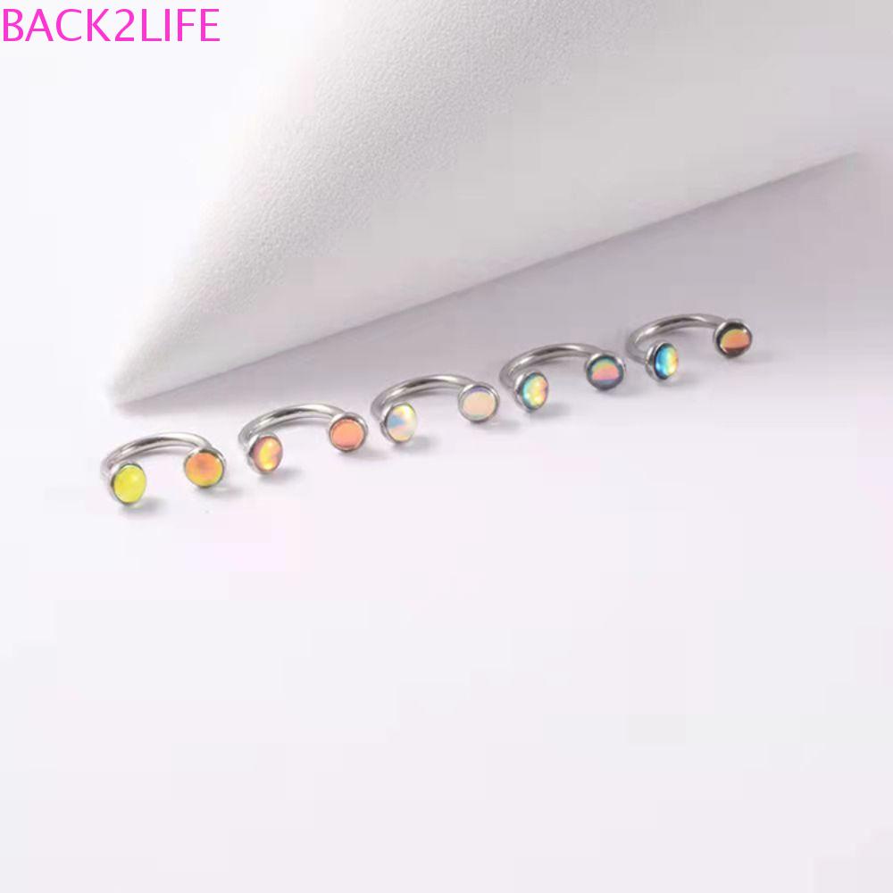 Khuyên Cơ Thể Chất Liệu Thép Không Gỉ Phong Cách Retro BACK2LIFE|Vòng Đeo Mũi