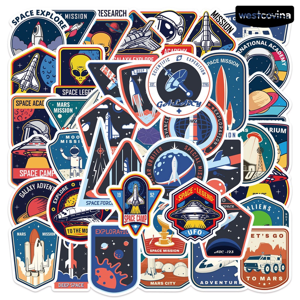 [WSTN] [WSTN]✎Bộ 52 Miếng Dán Hoạt Hình Graffiti Chống Thấm Nước Có Thể Tháo Rời