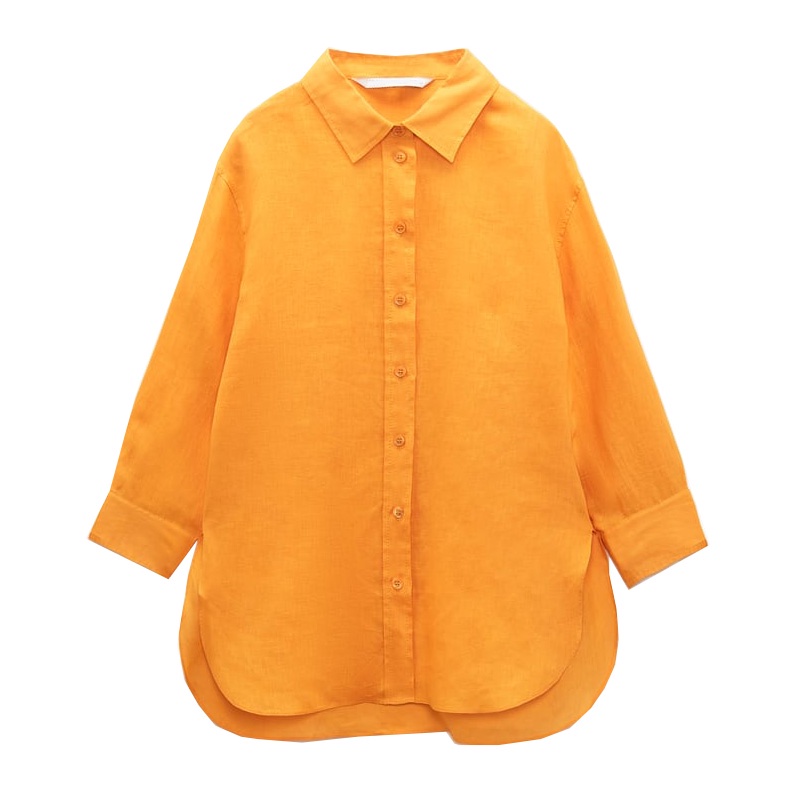 Zara Áo Sơ Mi Tay Dài Chống Nắng Màu Trắng Thời Trang Mùa Hè Cho Nữ2731058