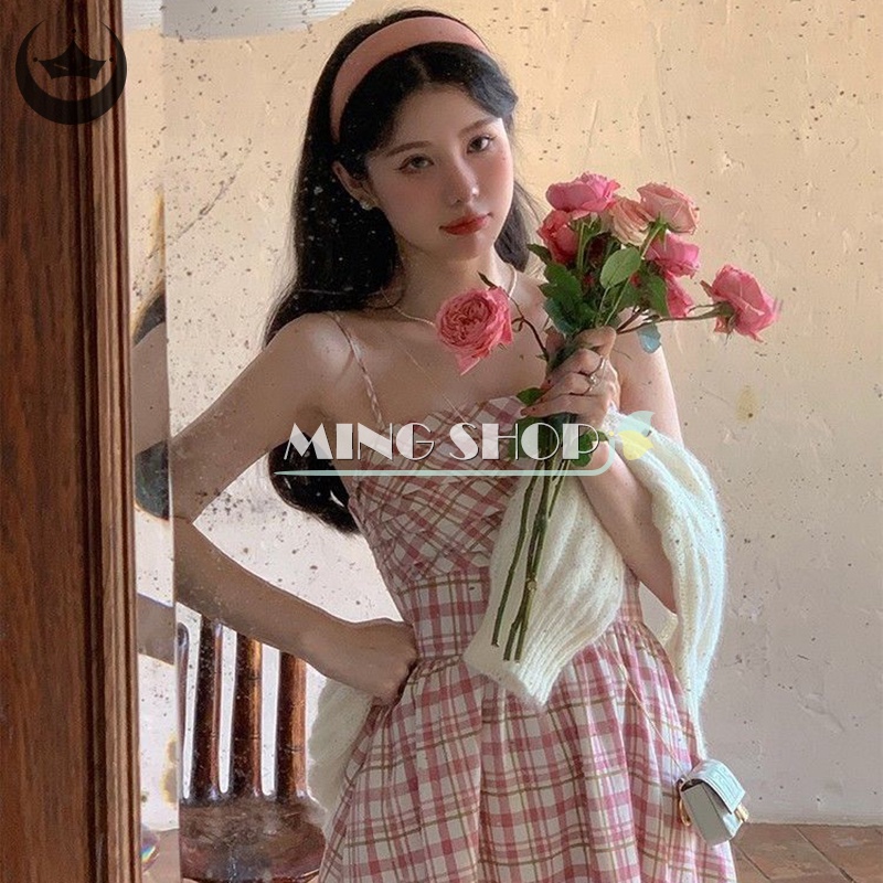 Đầm Maxi Kẻ Sọc Caro Nhiều Màu Sắc Ngọt Ngào Cho Nữ