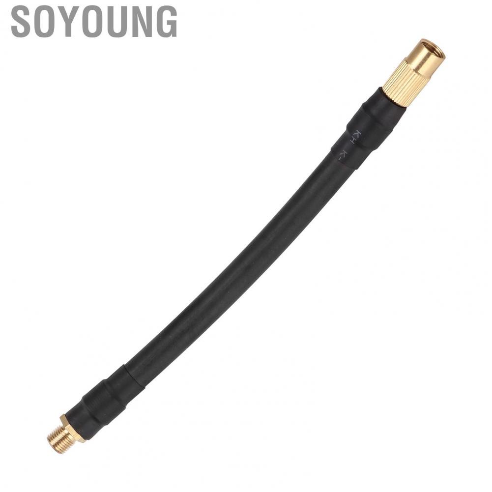 Soyoung Tire Inflator Extension Hose  No Air Leakage Pump 6.3in Length for Xiaomi Electric Bicycle Motorcycle Automobile